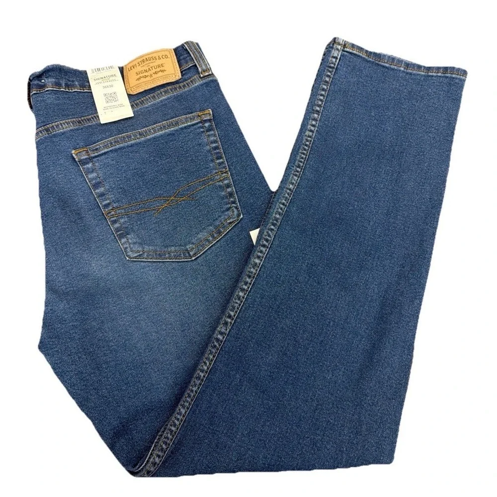 Levi's Men's 505 Regular Fit Zip Fly Straight Leg Denim Jeans‎ 34X30 Medium Blue